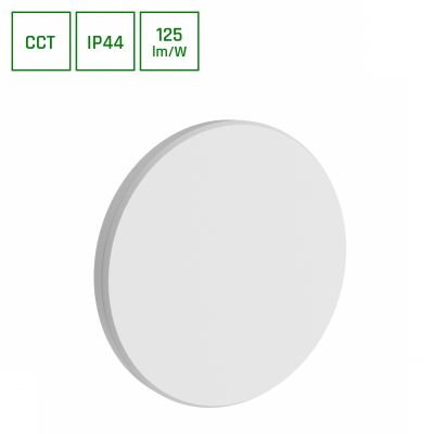 Kinkiet oprawa ścienna PIATTA 12W CCT 230V IP44 180x47MM BIAŁY OKRĄGŁA ELEWACYJNA Spectrum LED (SLI003041CCT_PW)